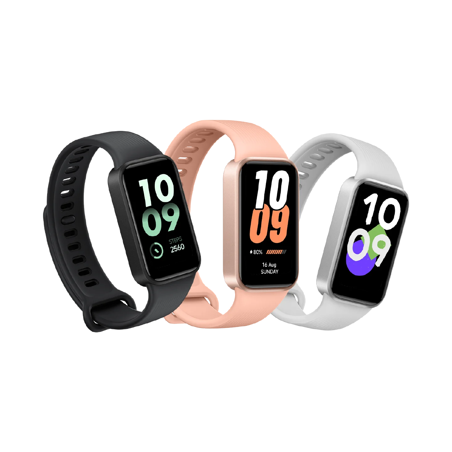 photo of Xiaomi Smart Band 11 Active all three colours
